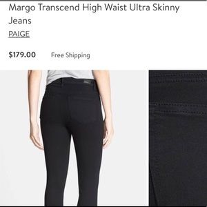 Paige Margo Crop Super High Rise Ultra Skinny